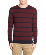 New $89.50 Lucky Brand Men&#39;s Holiday Striped Indigo Crew Sweater Multi 2... - $630.36 MXN