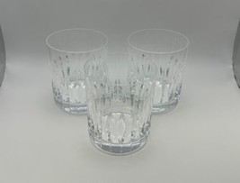 Set of 3 Mikasa Crystal PARK AVENUE Double Old Fashioned Whiskey Glasses - £110.60 GBP