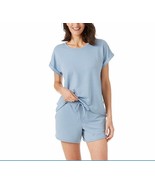 Lucky Brand 3-pc Short Sleep Set (Tank &amp; S/Slv Top)  Blue Women&#39;s  Sz S-... - $23.14