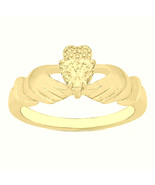 14 K yellow gold Celtic Claddagh ring with heart shape Citrine - €239,71 EUR+
