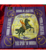 Crown Royal Rodeo Bandanna unused 1995 Spirit of Rodeo orig sticker folded - €21,71 EUR