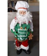 Santa Standing Figure Christmas Decoration Cookie Taster 18&#39;&#39; 2022 Baking - $37.07