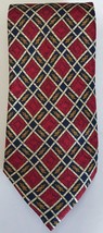 Richel Royal Tie Red Navy Blue Exquisite Made In Spain 100% Silk - $46.52