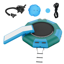 VEVOR Inflatable Water Bouncer, 10ft Water Trampoline, Bounce Swim Platf... - $256.99