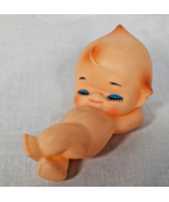 Vintage Soft Vinyl Kewpie Doll Laying Sleeping Rubber Doll Toy - $8.95