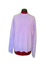 Karen Scott Sweater Purple Bliss Women Size Large Lux Mock Neck Back Zipper - £21.67 GBP