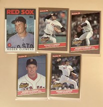 Lot (5) 1986 Roger Clemens Baseball Cards -Donruss &amp; Topps- EX/NM - £6.35 GBP