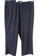 Susan Graver Navy Knit Pull on Pants Size 2XP - $351.08 MXN