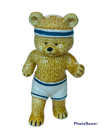 Danbury Mint Teddy Bear Figurine anthropomorphic fine bone china Jogger ... - £15.54 GBP
