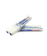 Washable Blue Industrial Paint Markers - 12 Pcs - £30.79 GBP