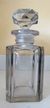 Lovely~6"~Beveled Clear Perfume/Cologne Bottle~Collectible~Very Old~Unmarked - $87.74