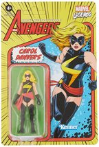 Marvel Hasbro Legends Series 3.75-inch Retro 375 Collection Carol Danvers Action - $16.16