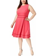 Calvin Klein Women&#39;s Plus Size 20W Sleeveless Round Neck Fit and Flare D... - $71.12 CAD