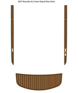 2007 Moomba XLV Swim Step Platform Rear Deck Mat Boat EVA Teak Deck Floo... - $407.17 CAD