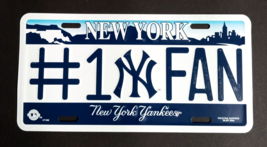 New York Yankees #1 Fan Metal Tag Express Sports Baseball License Plate 2003 - £11.70 GBP