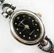 Vintage 1980&#39;s Helbros Ladies Diamond Chip Quartz Watch - £11.66 GBP