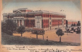 Baltimore Md~Eastern High SCHOOL-NORTH AVE/BROADWAY~1907 Tinted Photo Postcard - £5.77 GBP