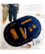 1947 Swank Diagonal Rib Jewelry Advertisement 10 Karat Gold Set Easter D... - $564.51 MXN
