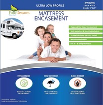 Rv Bunk Mattress Encasement (30&quot; W X 75&quot; L) - Waterproof Zippered Protec... - $800.40 MXN