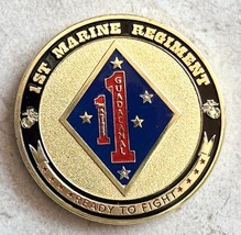 Us Marine Corps - 1st Marine Regiment Challenge Coin - £11.79 GBP