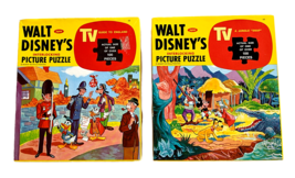 Walt Disney TV Puzzles A Jungle Snap and Guide to England Over 100 Piece... - $13.81