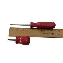 MAC No. 1 Tip Screwdriver Red Hard Handle Philip Qty of 2 P211A P201XA Faded Red - £15.25 GBP