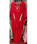 RAVISHING RED STEVIE NICK&#39;S STYLE ARTDECO GYPSY BOHEMIAN DELUXE OOAK LAC... - $414.12 CAD