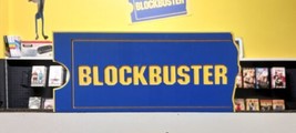 New Blue &amp; Yellow Blockbuster Video Logo VHS DVD Display Sign (3D Printed) - £19.61 GBP