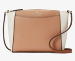 New Kate Spade Monica Pebbled Leather Crossbody Light Fawn Multi - £74.46 GBP