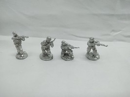 (4) Battlefield Miniatures 20mm Infantry Rifle Soldiers Metal Miniatures - $365.87 MXN