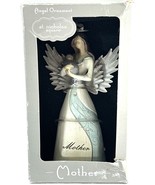 St. Nicholas Square Wood &quot;Mother&quot; Angel Figurine W/Box - $125.88 MXN