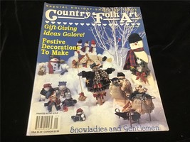 Country Folk Art Magazine January 1997 Festive Decorations to Make! - £10.44 GBP