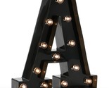 Light Up Black Alphabet Marquee Letters Sign Led Marquee Number Lights S... - $16.99