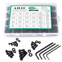 1305 Pcs Metric Bolt Assortment M2 M2.5 M3 M4 12.9 Alloy Steel Hex Socke... - £29.74 GBP