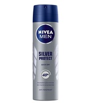 Nivea for Men Silver Protect 48h Polar Blue Anti-perspirant Deodorant Spray 150m - £17.39 GBP
