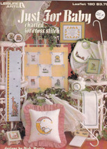 Just For Baby Cross Stitch Booklet 1981 Martin Leisure Arts 190 Growth C... - $4.00