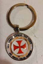 Knights Templar Christian Red Cross Key Ring - $10.99