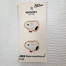 Vintage JHB International Buttons Snoopy face head Peanuts Charlie Brown... - £12.53 GBP