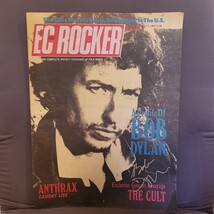 Bob Dylan signed magazine EC Rocker 1987, Original, Vintage, Great Gifts - $2,143.59 MXN