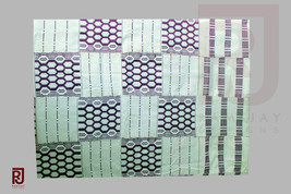  Kente Cloth Asante Kente African Art Ashanti Ghana Handwoven Fabric 6 yards - £137.29 GBP