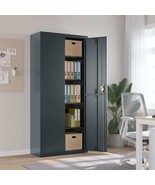 vidaXL File Cabinet Anthracite Powder-coated steel Extra Tall - $34,611.15 MXN