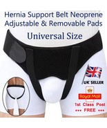 Mens Hernia Adjustable Belt Curved Inguinal Abdominal Groin Truss Brace ... - $304.05 MXN