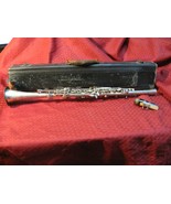 Antique Soloiste Silver Plated Clarinet with Original Case and Mouthpiece - $1,818.96 MXN