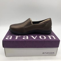 ARAVON Faith Slip-On Shoe Bronze Leather Women Size 6 D - £43.51 GBP