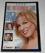 Bette Midler Fall Entertainment Guide Vintage 2000 Television Lineup For Season* - $14.99