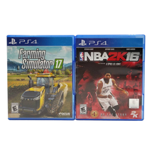PS4 Lot Farming Simulator 17 NBA 2K16 Tested Working Sony Playstation 4 - £11.68 GBP
