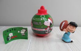 Peanuts Christmas figure Lucy holding football opened blind surprise ornament - £9.29 GBP