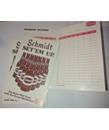 UNUSED!! Vintage!! 3X SCHMIDT BOWLING SCORING SHEETS, FREE SHIPPING US O... - $273.09 MXN