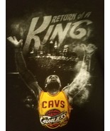 LeBron James Majestic Return Of A King Short Sleeve T Shirt Black Size XL - £7.74 GBP