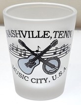 Nashvile Tenneesse Music City U.S.A Frosted Shot Glass - £9.48 GBP